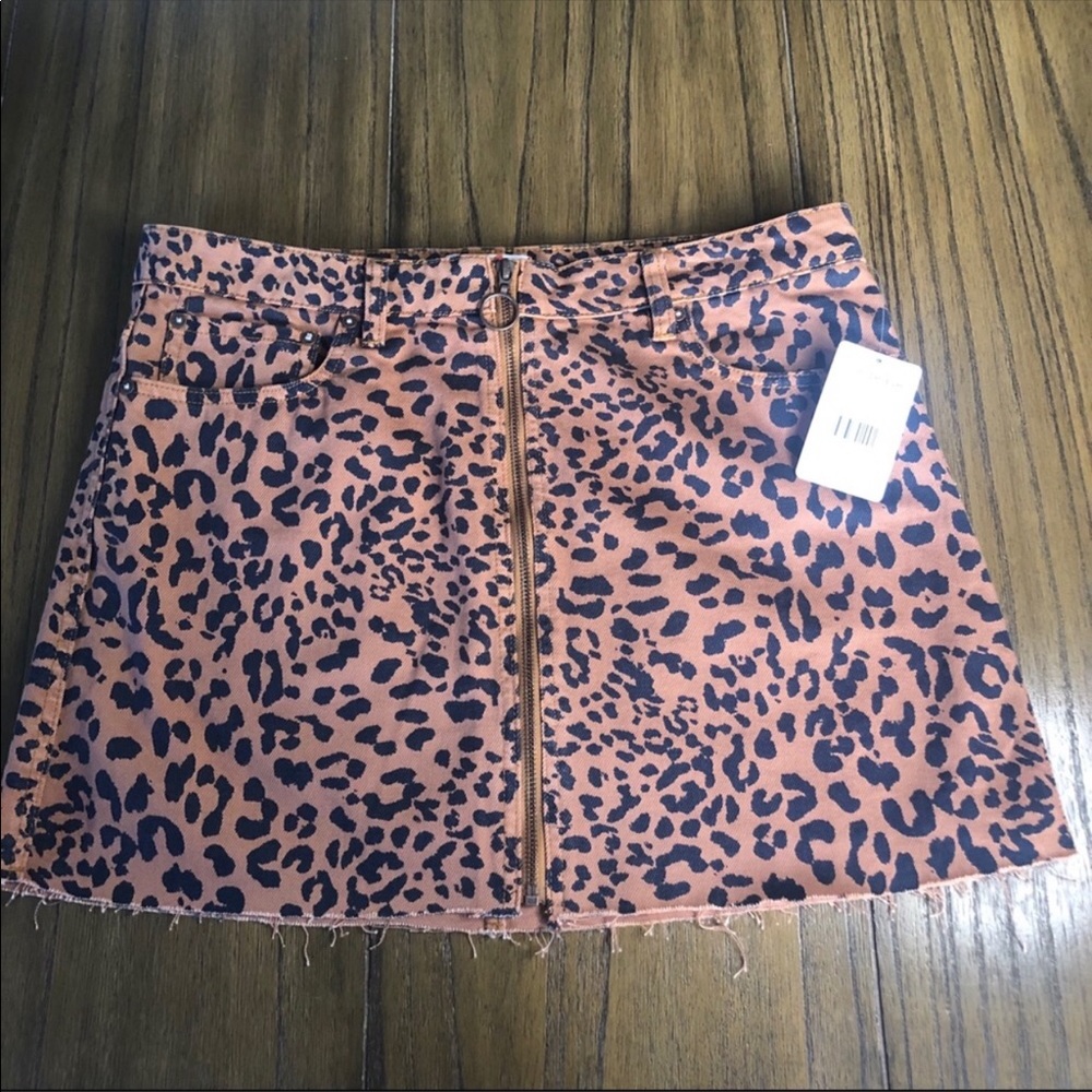 NWT Free people cheetah skirt - Picture 2 of 4